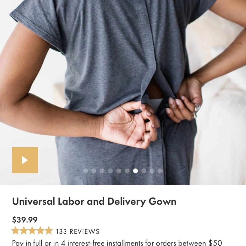 KINDRED BRAVERLY Universal Labor & Delivery Gown